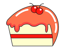 夾心蛋糕簡筆畫圖片含上色