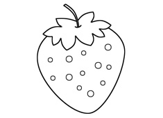 草莓簡筆畫圖片