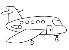小飛機簡筆畫圖片