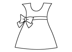 裙子簡筆畫的步驟畫法