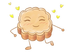 音符月餅簡筆畫圖片中秋節簡筆畫