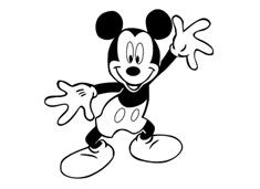 兒童簡筆畫米老鼠簡筆畫圖片