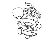 卡通兒童簡筆畫哆啦A夢簡筆畫圖片