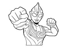 超酷的奧特曼簡筆畫圖片