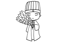 古代三國人物諸葛亮簡筆畫圖片