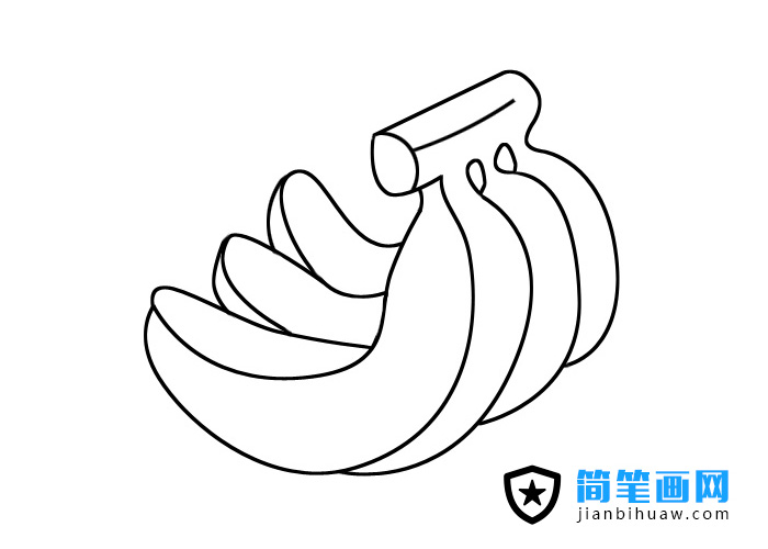 香蕉簡筆畫的圖片