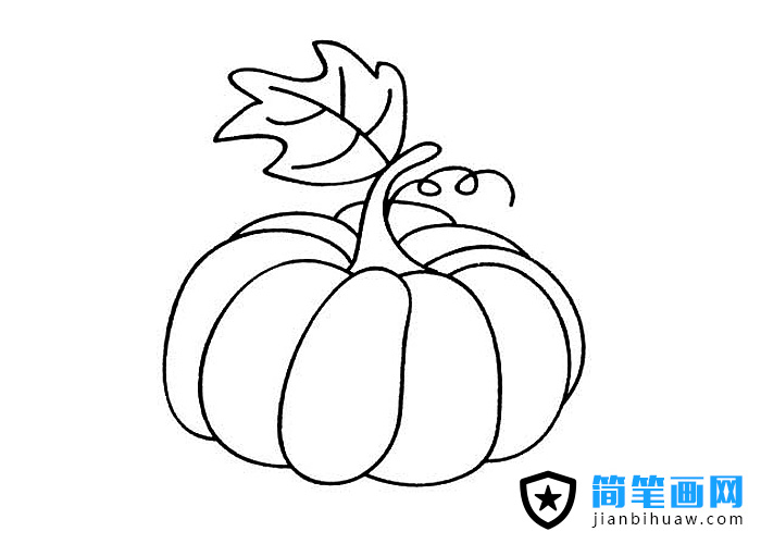 簡單好畫的南瓜簡筆畫圖片