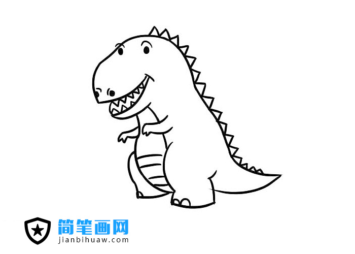 動物恐龍簡筆畫圖片含上色