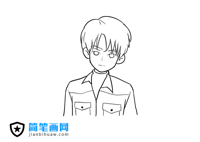簡單好畫又帥氣的男生簡筆畫圖片