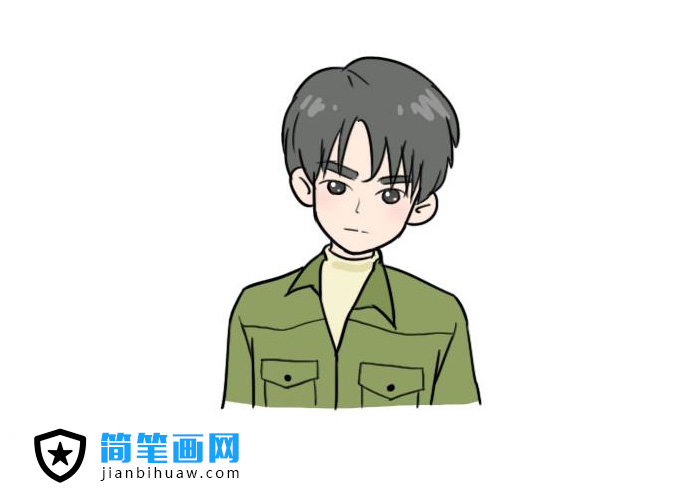 簡單好畫又帥氣的男生簡筆畫圖片