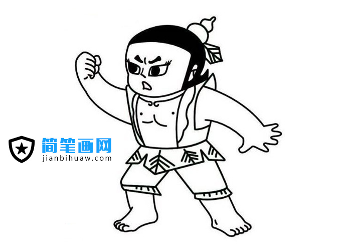 葫蘆娃簡筆畫圖片
